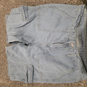 SHEIN Light Blue Denim Shorts